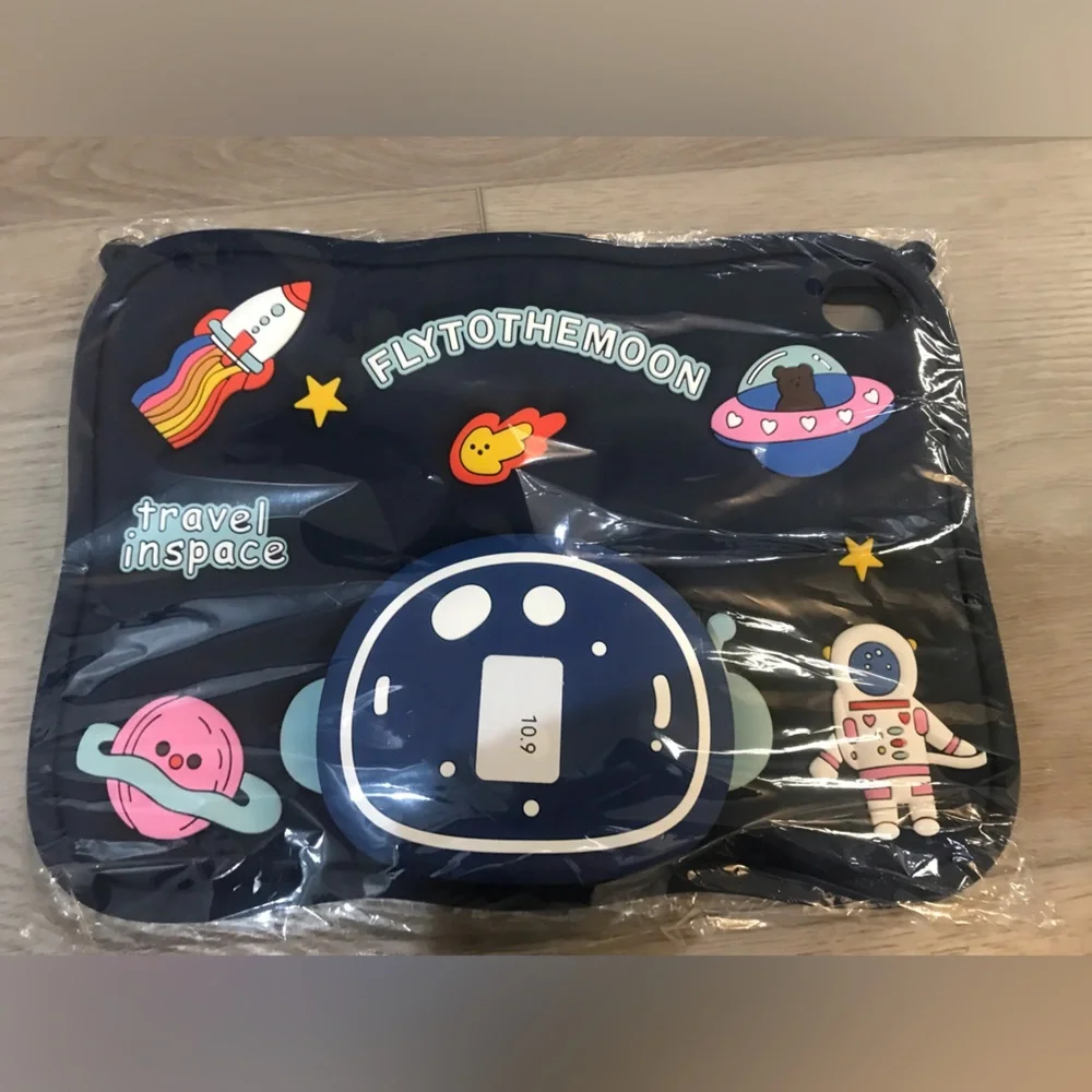 Space-Themed Astronaut Tablet Case with Strap